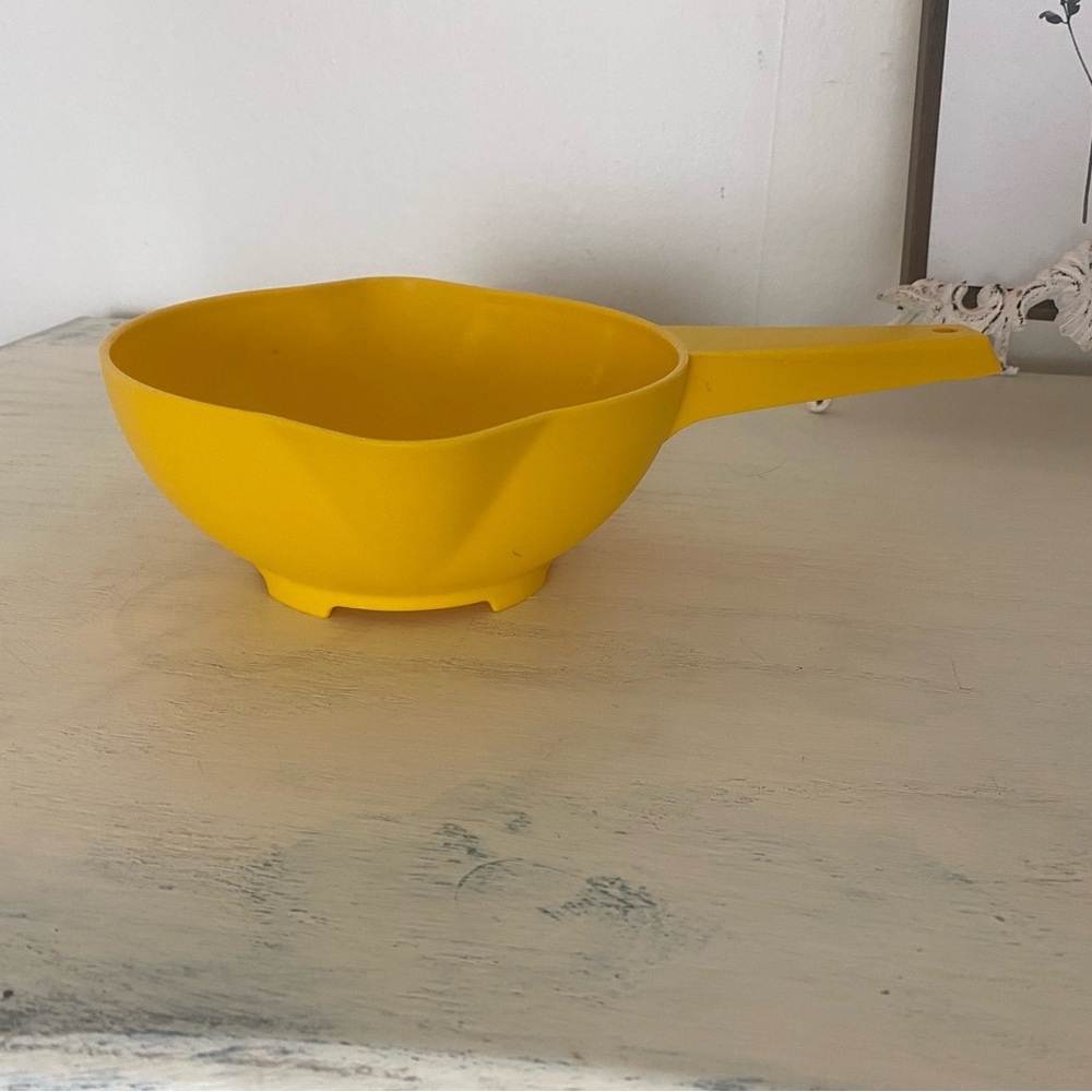 Vintage Yellow Tupperware strainer